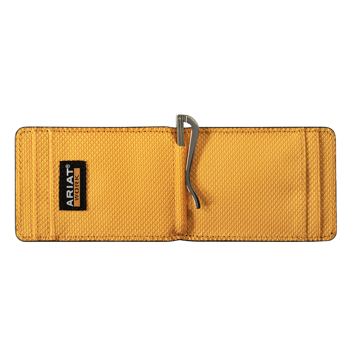 Ariat Men's Grey Bifold Work Moneyclip Wallet A3402706