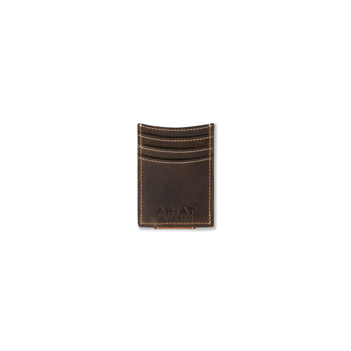 Ariat Men's Brown Leather Magnetic Money Clip Wallet A3553602