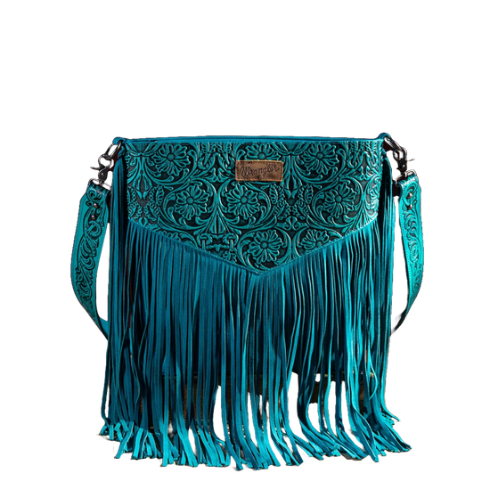 Wrangler Ladies Vintage Embossed Concealed Carry Turquoise Crossbody Bag WG63-G9360TQ