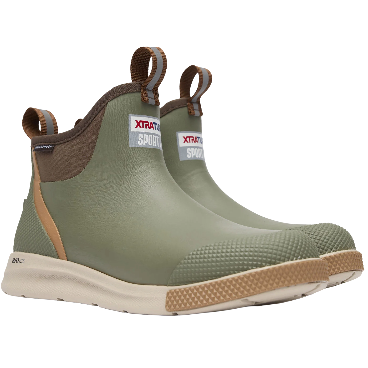 XTRATUF Men's Olive Green Sport Ankle Deck Boot ADSM300