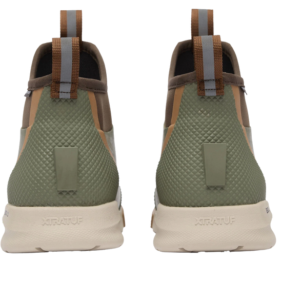 XTRATUF Men's Olive Green Sport Ankle Deck Boot ADSM300