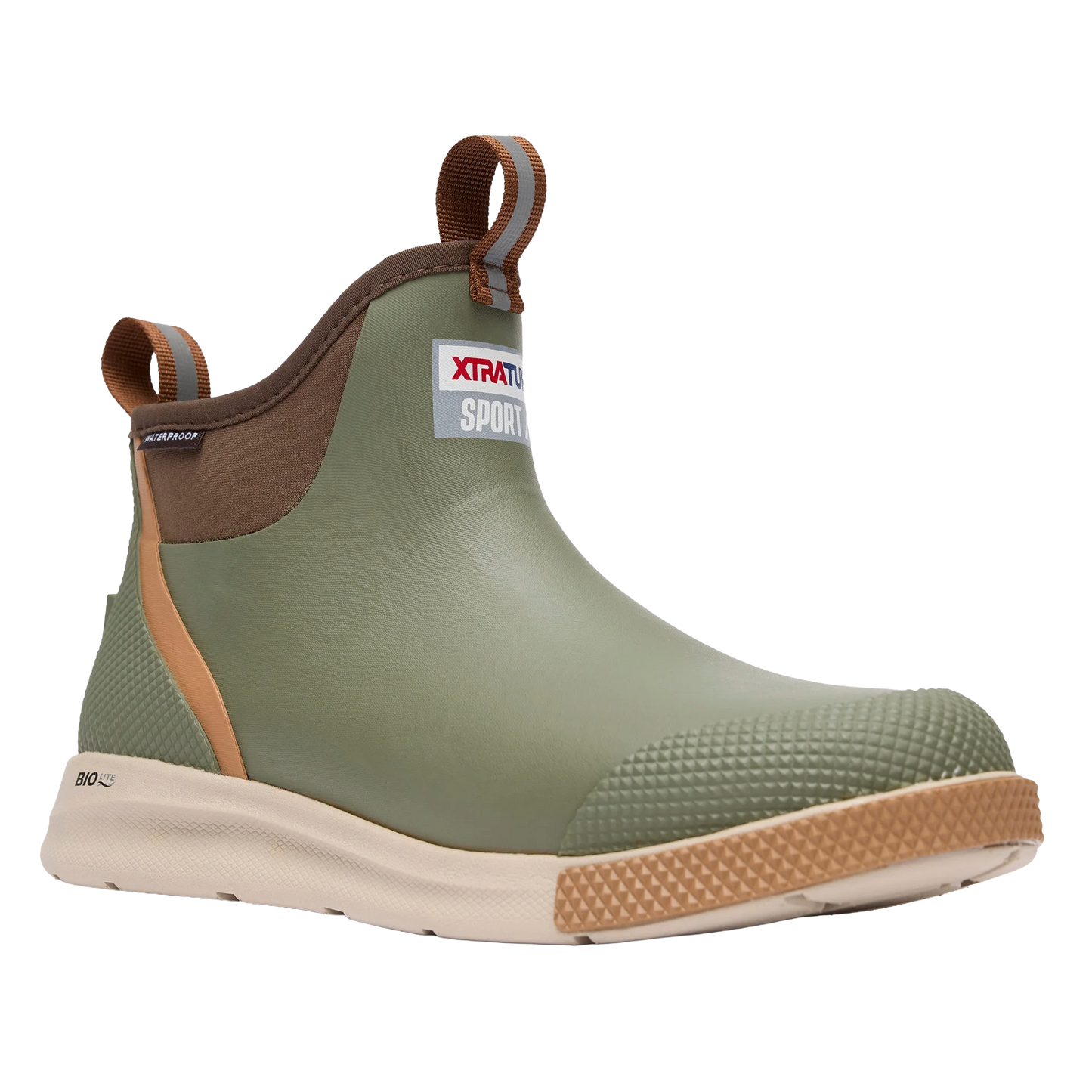 XTRATUF Men's Olive Green Sport Ankle Deck Boot ADSM300