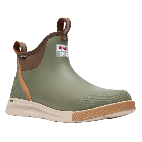 XTRATUF Men's Olive Green Sport Ankle Deck Boot ADSM300