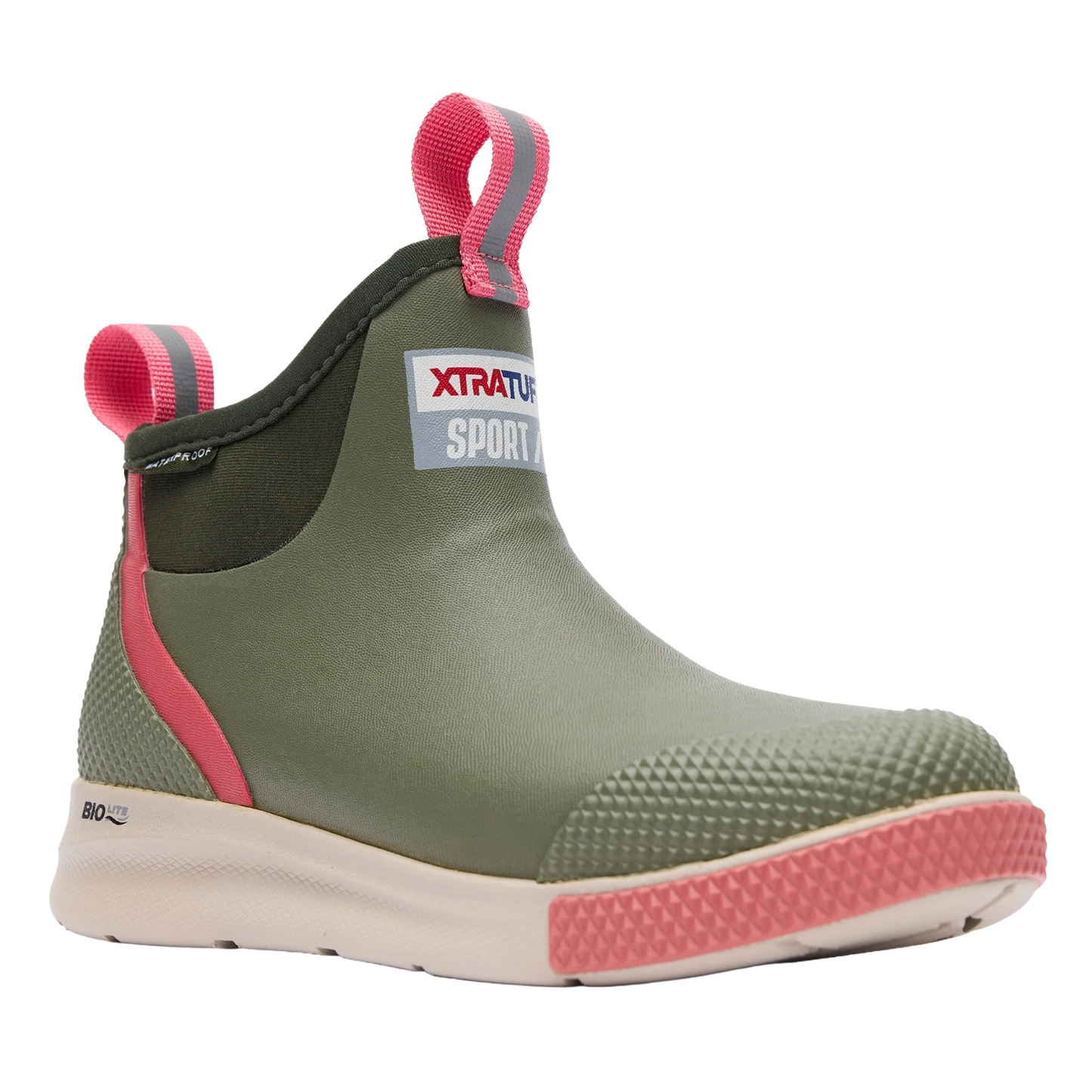 Xtratuf Ladies Sport Olive Green Ankle Deck Boot ADSW302