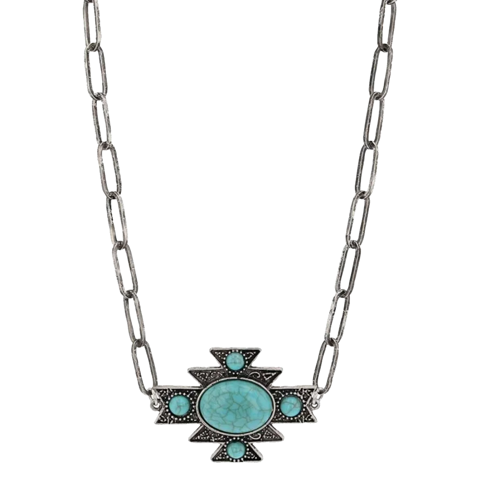 Montana Silversmiths Ladies Geometric Star Silver Necklace ANC5731