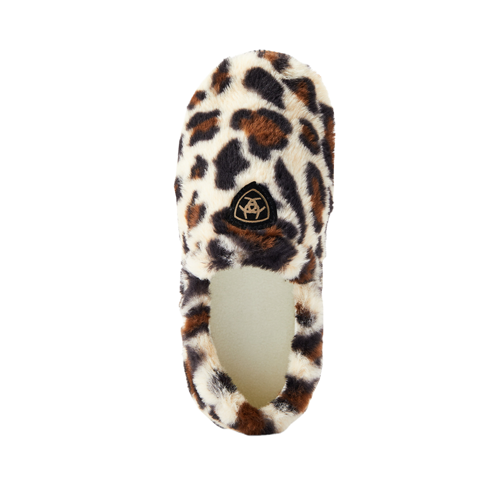 Ariat Ladies Snuggle Cream Leopard Slippers AR2271-114