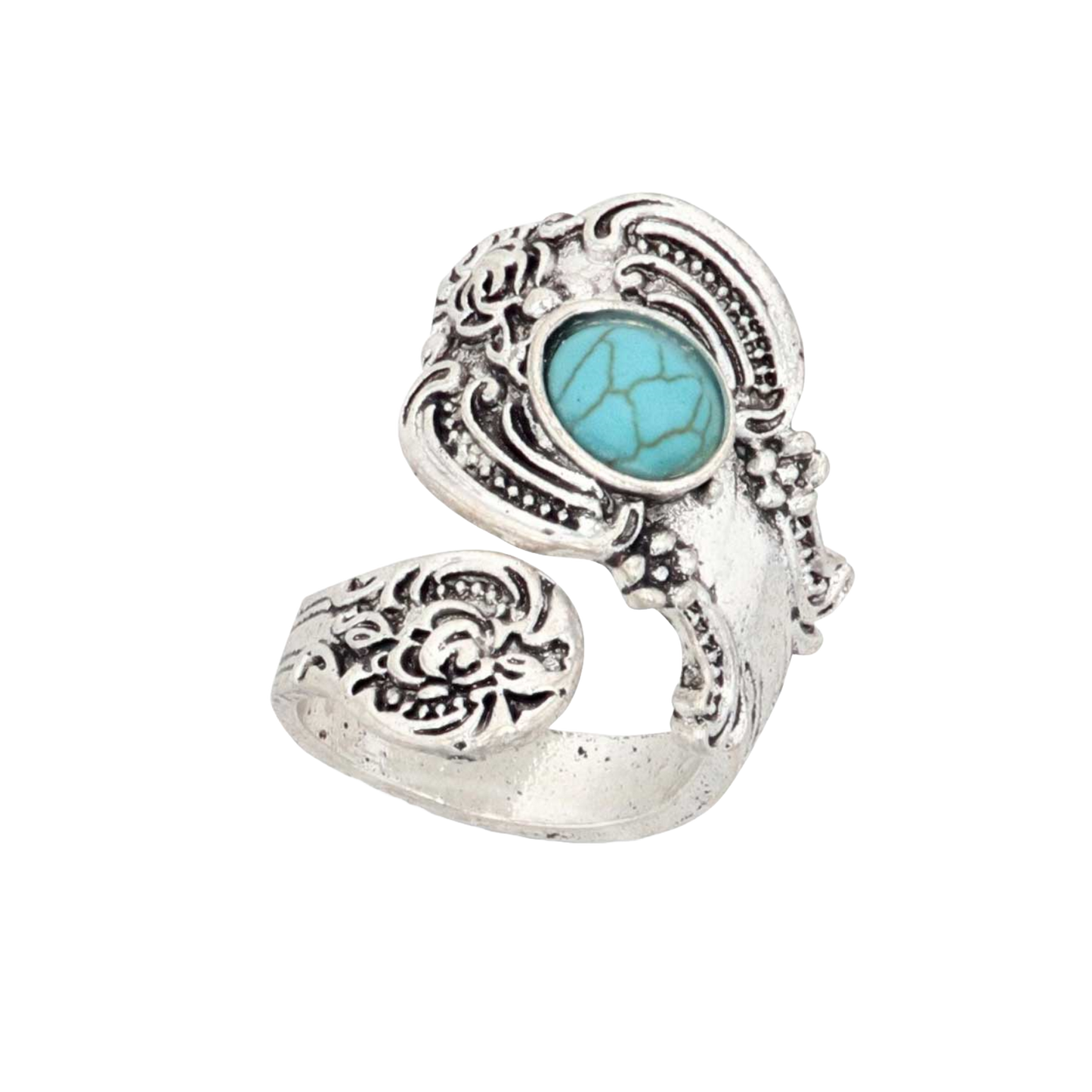 Montana Silversmiths Ladies Treasured Turquoise Attitude Ring ARG5403