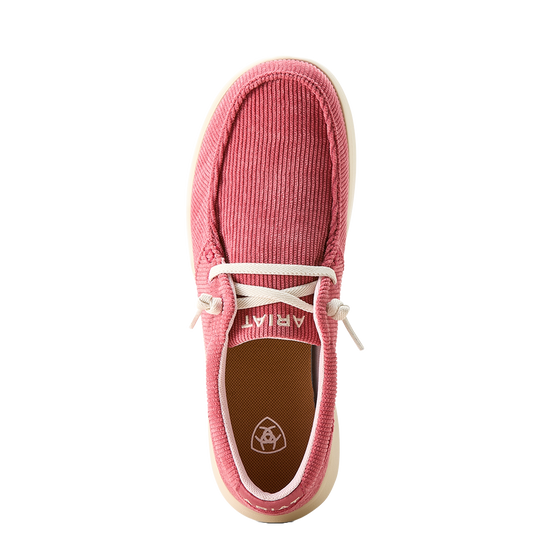 Ariat Ladies Hilo Pink Corduroy Shoe 10053701