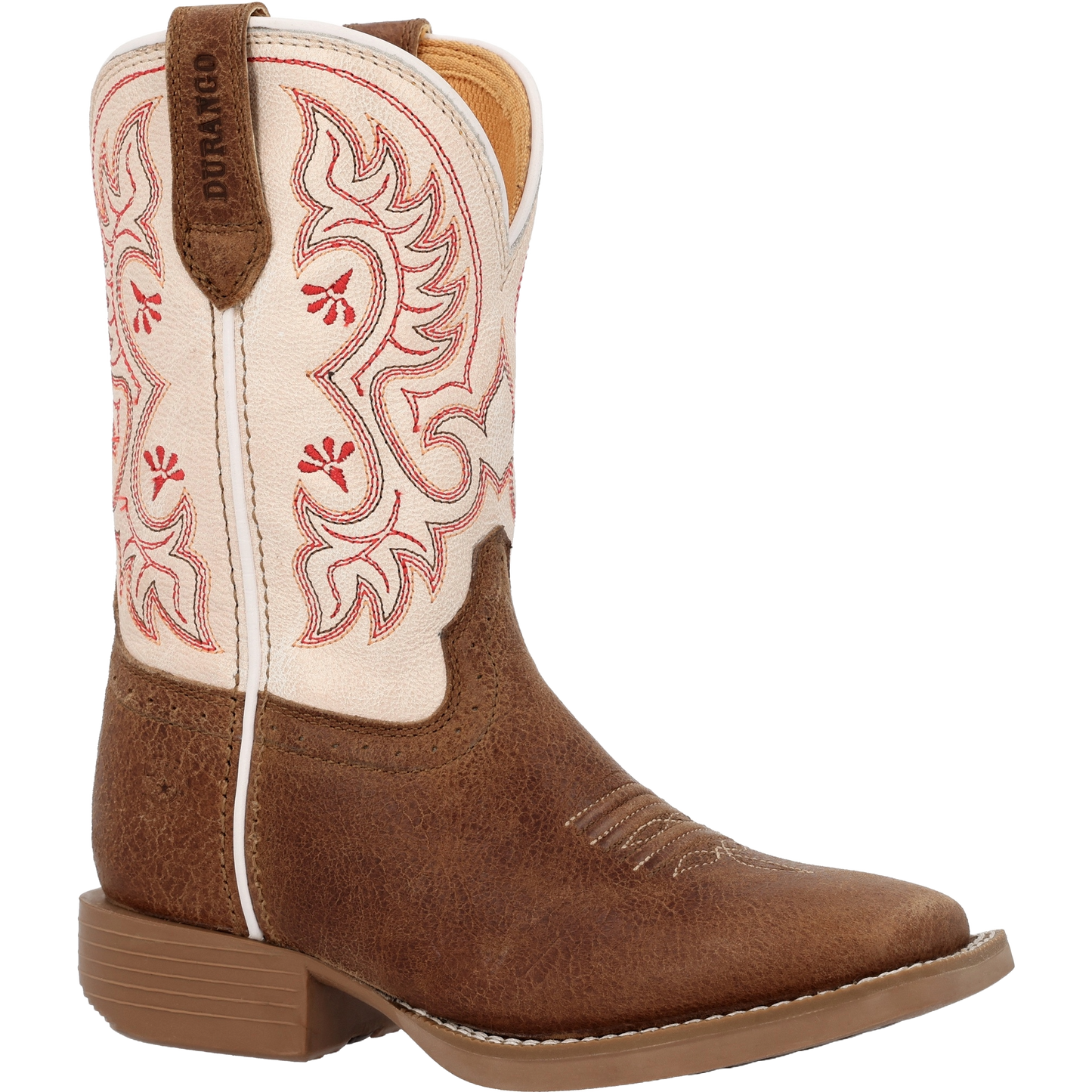 Durango Little Girl's Shyloh Metallic Peach & Tan Western Boot DBT0253C