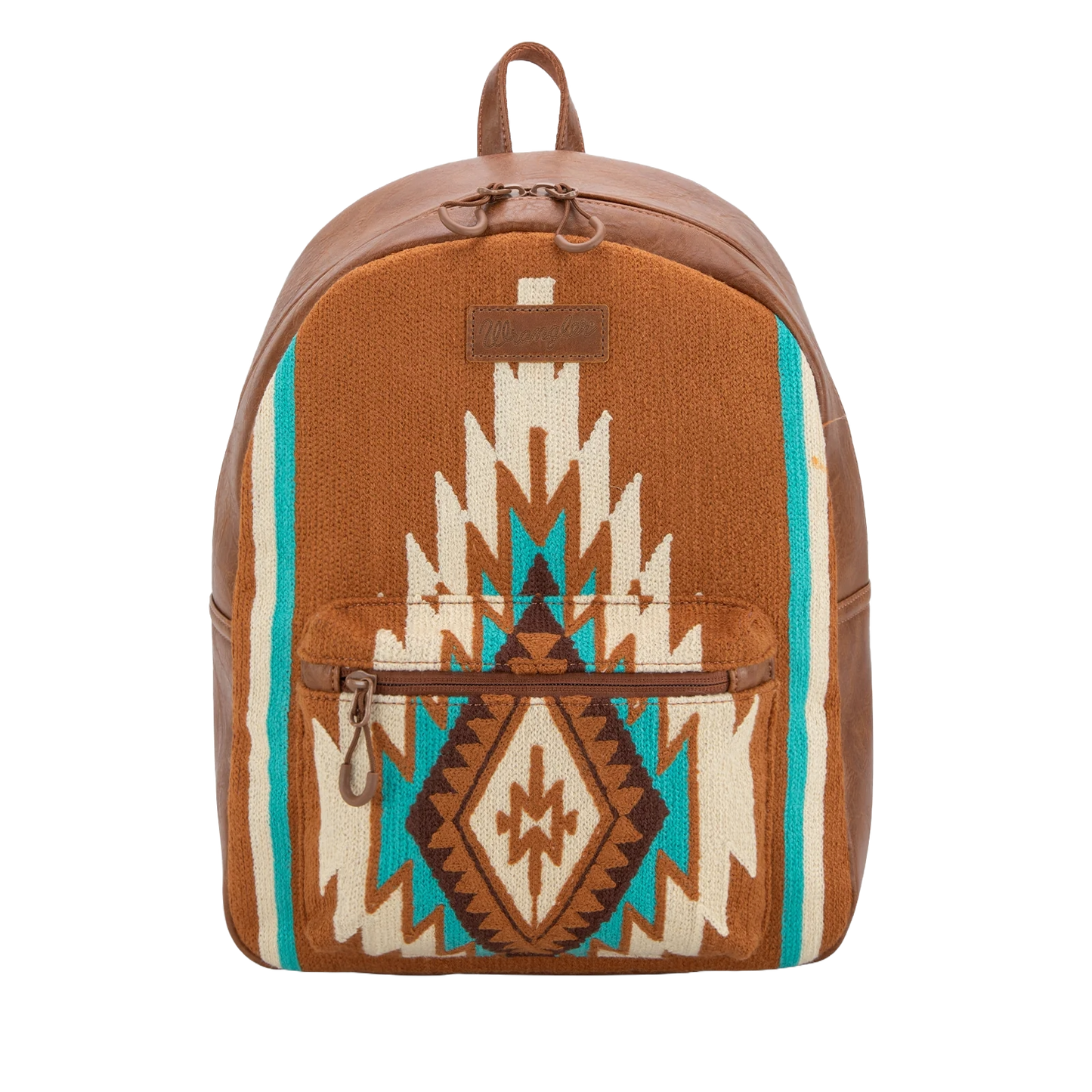 Wrangler Ladies Southwestern Knitted Brown Backpack WG174-9115BR