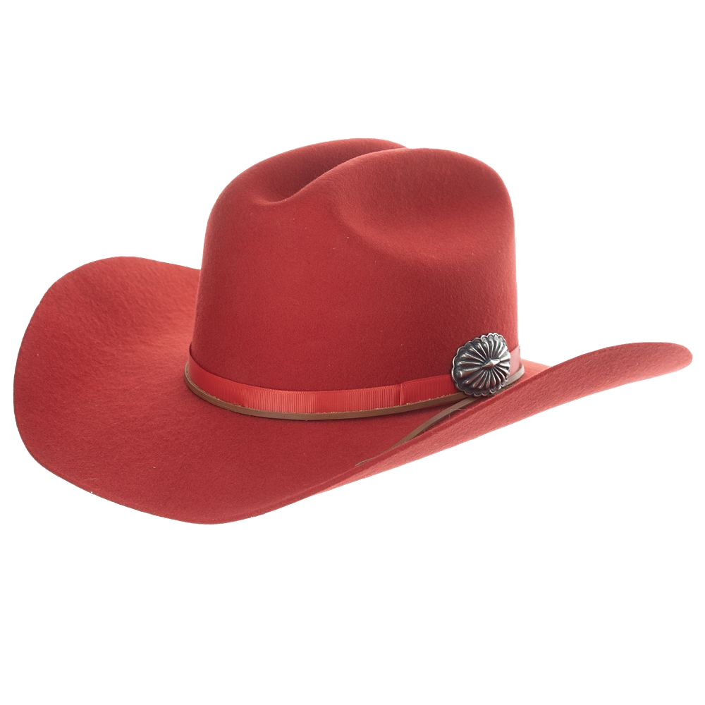 Justin Ladies Wyoming Red Wool Felt Hat JUS11674-RED