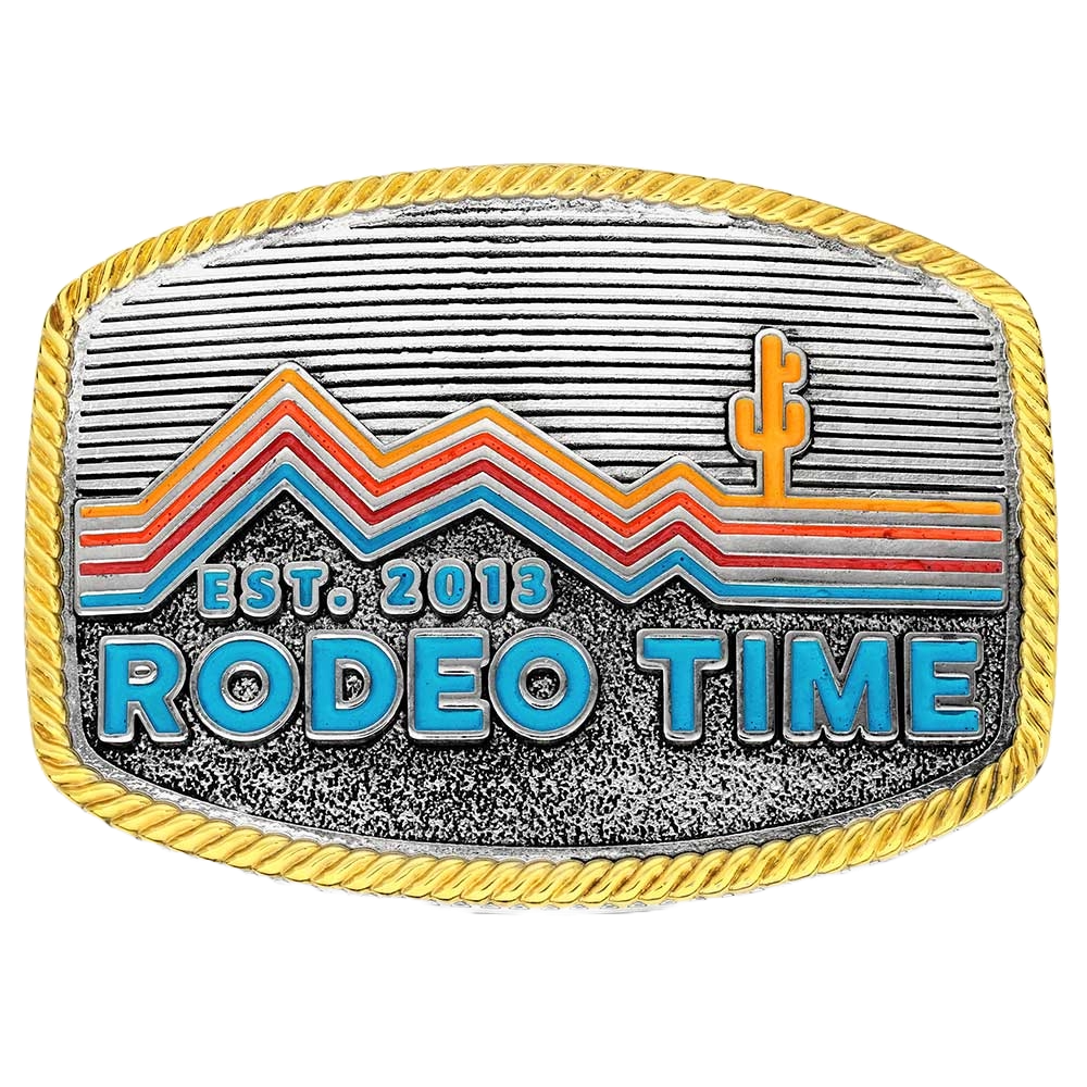 Montana Silversmiths Retro Rodeo Time Attitude Buckle A1042DB