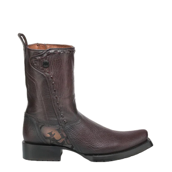 Cuadra Men's Urban Engraved Graphic Chocolate Brown Western Boot CU939