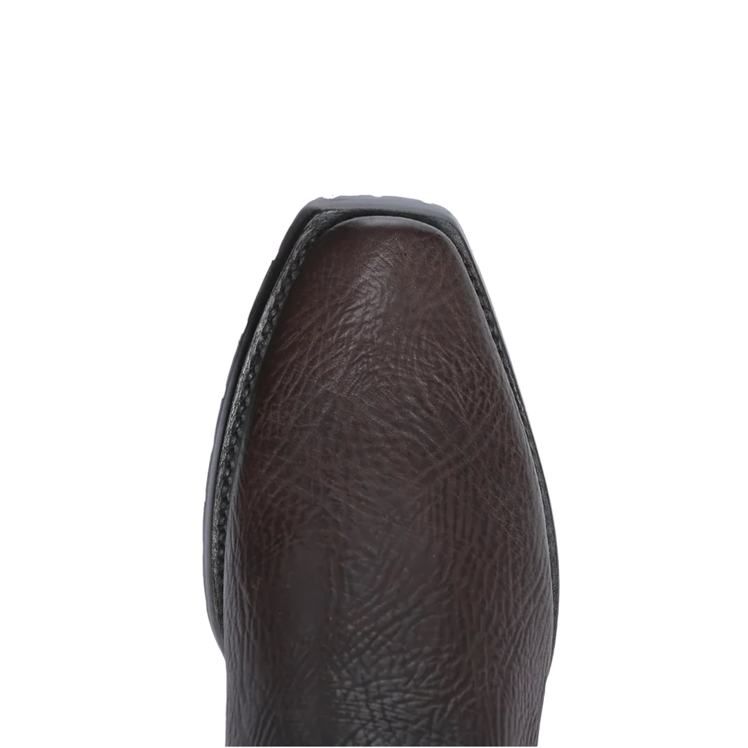 Cuadra Men's Urban Engraved Graphic Chocolate Brown Western Boot CU939