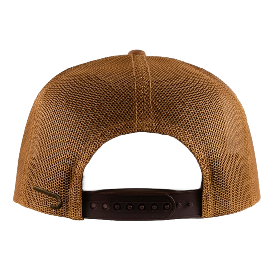Lazy J Ranch Coyote Brown Quilted Hard Day Trucker Hat BRWN4-HD-RED
