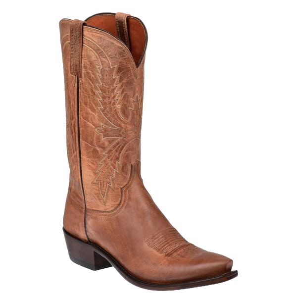 Lucchese Men's Crayton Mad Dog Snip Toe Tan Boots N1547.54 Lucchese Men's Crayton Mad Dog Snip Toe Tan Boots N1547.54