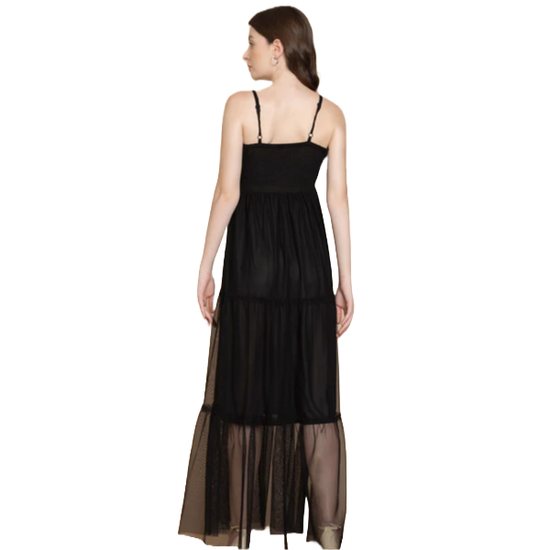 Bohera Janet Elaine Embroidered Leather Tier Dress S Bohera Janet Elaine Embroidered Leather Tier Dress S