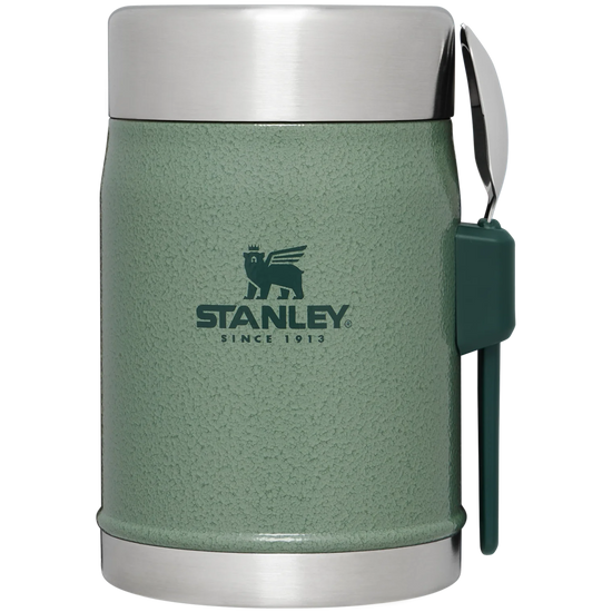 Stanley Legendary Classic Hammer Tone Green Food Jar + Spork 10-11353-310