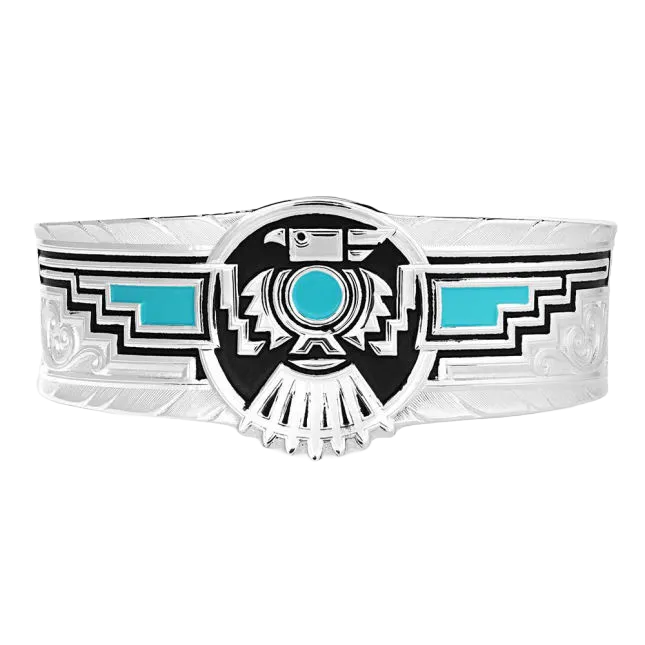 Montana Silversmiths Ladies Spirit Of Thunderbird Silver Cuff Bracelet BC5234