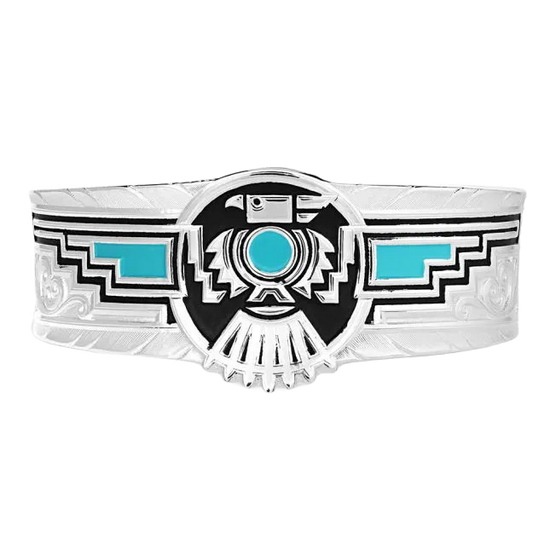 Montana Silversmiths Ladies Spirit Of Thunderbird Silver Cuff Bracelet BC5234