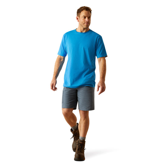 Ariat Men's Rebar Cotton Strong French Blue Standard T-Shirt 10054632