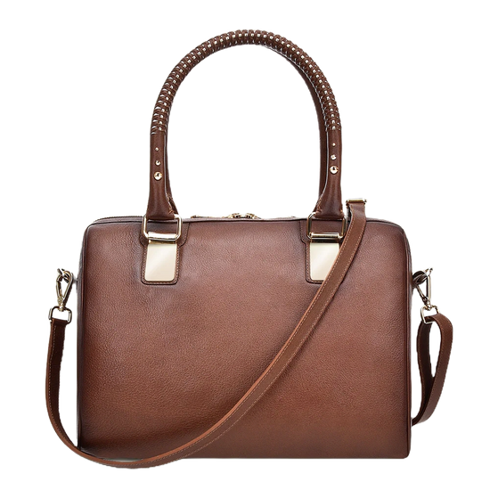 Cuadra Ladies Crystalized Brown Western Handbag DU352