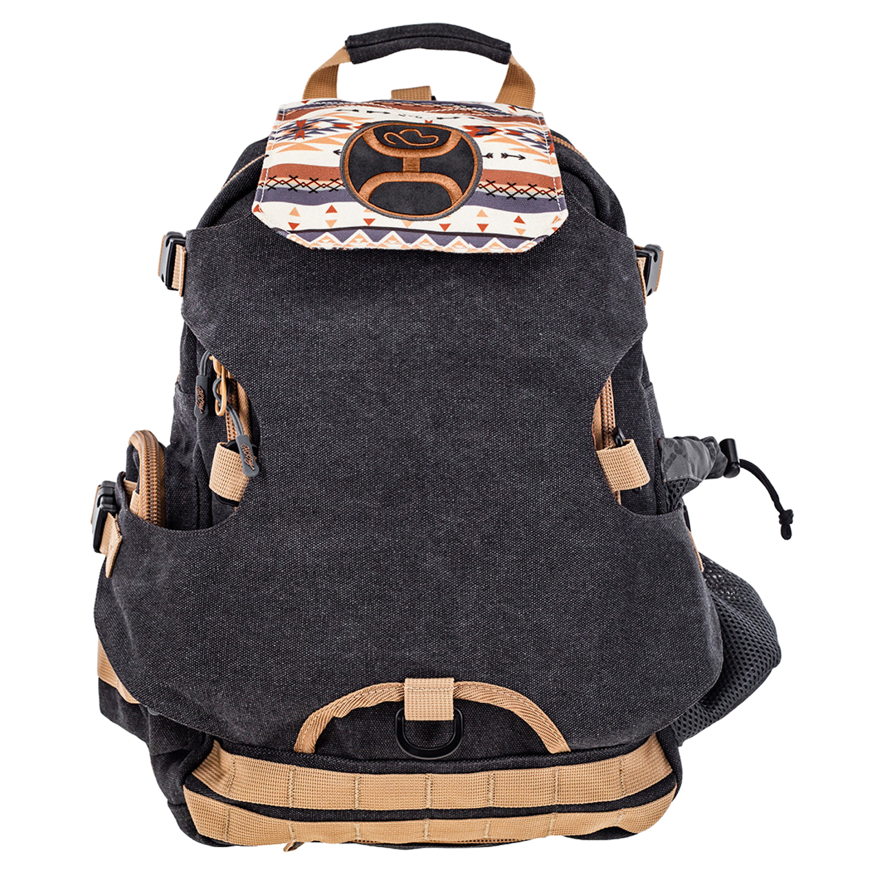 hooey mule backpack rain covers "Mule" Teal and Tan Serape Padded laptop sleeve Hooey Rockstar Navy & Coral