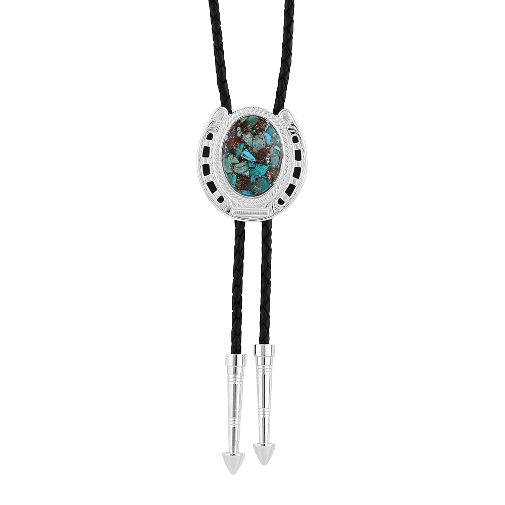 Montana Silversmith The Pioneer's Turquoise Bolo Tie BT5150