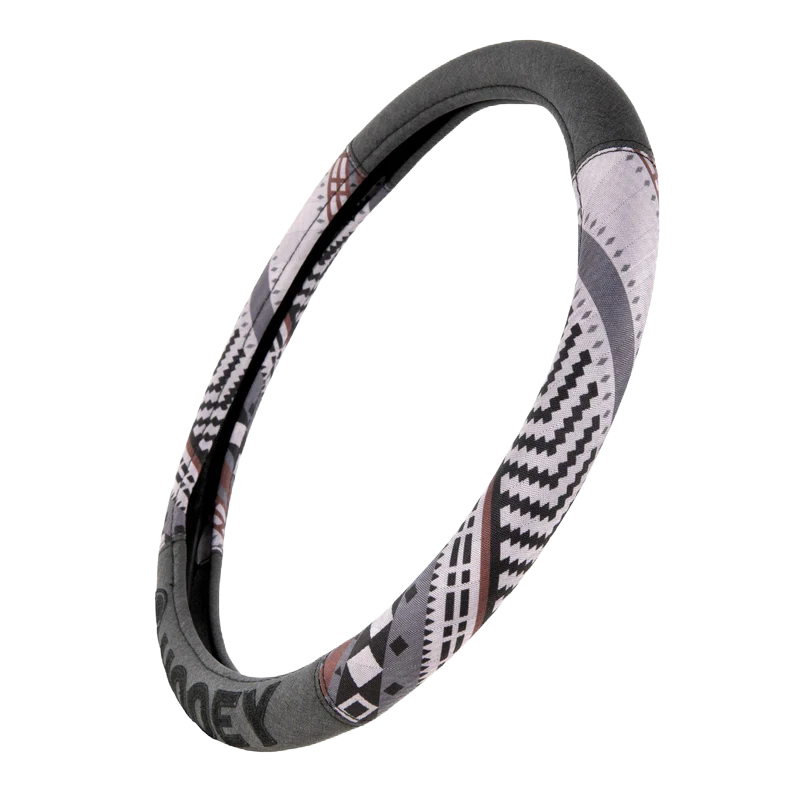 Hooey Baja Print Charcoal Steering Wheel Cover C000155290299