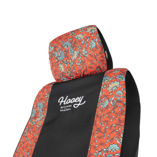 Hooey Low Back Riggin Red Western Floral Seat Cover C000159760199