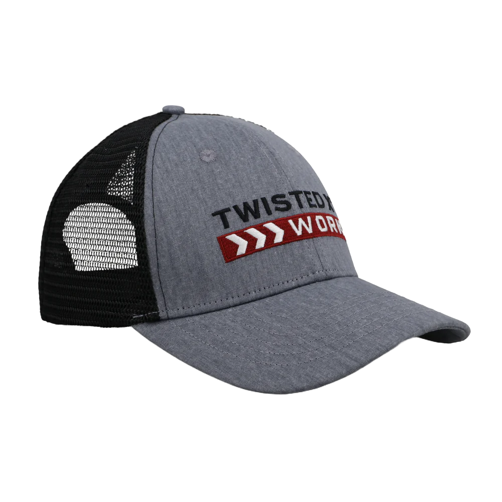 Twisted X Grey & Black Graphic Work Trucker Cap CAP0005
