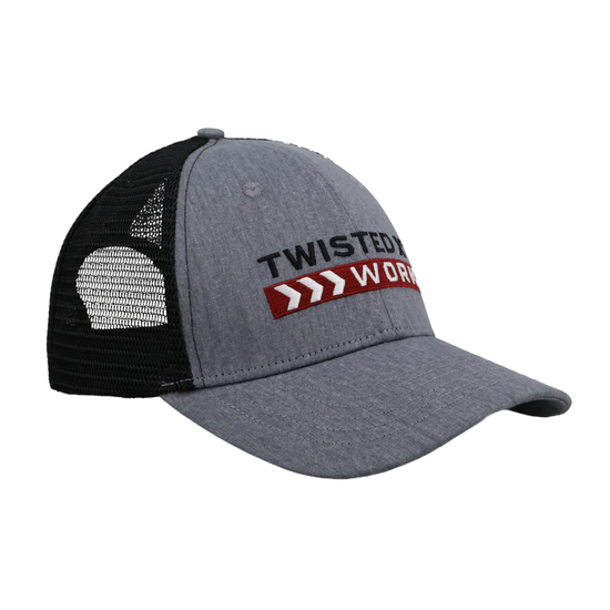 Twisted X Grey & Black Graphic Work Trucker Cap CAP0005