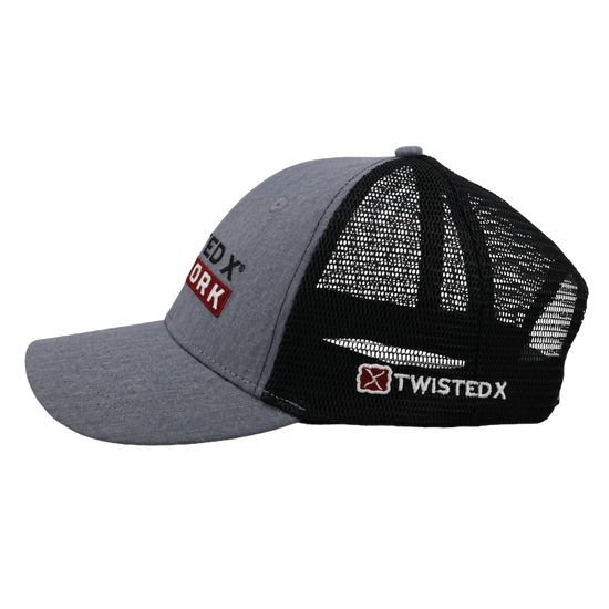 Twisted X Grey & Black Graphic Work Trucker Cap CAP0005
