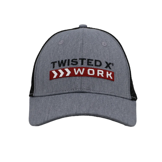 Twisted X Grey & Black Graphic Work Trucker Cap CAP0005