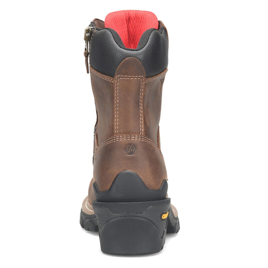 Carolina Men's Side Zip Composite Toe Brown Logger Boots CA7839