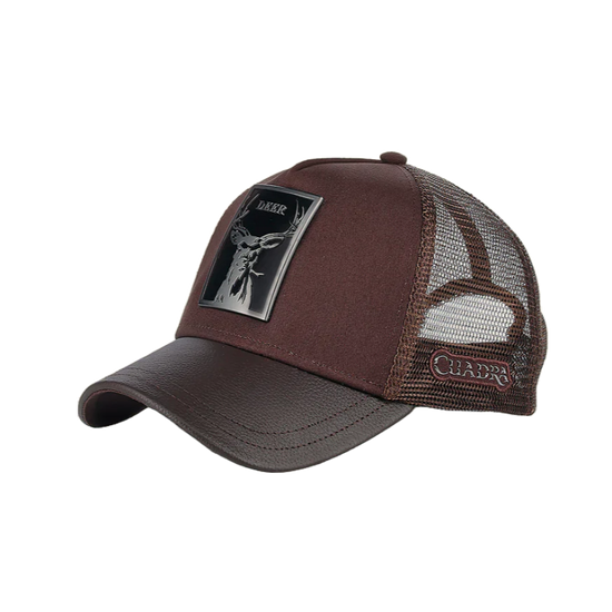 Cuadra Men's Deer Patch Chocolate Cap CC115