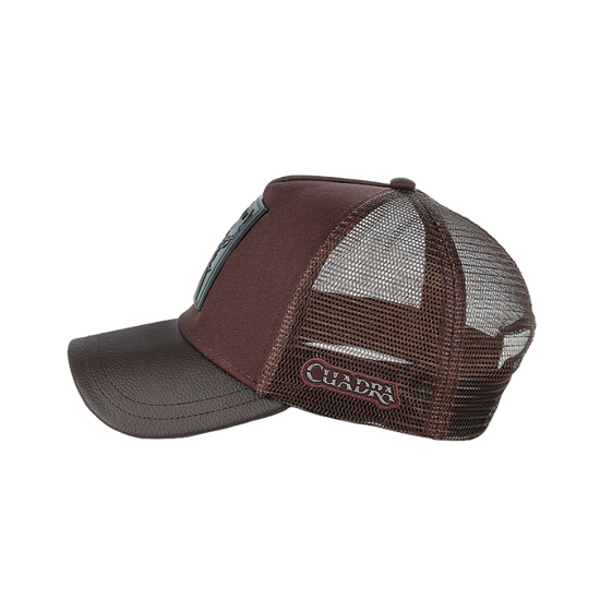 Cuadra Men's Deer Patch Chocolate Cap CC115