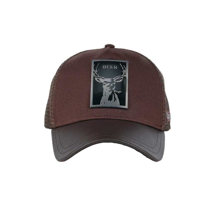 Cuadra Men's Deer Patch Chocolate Cap CC115
