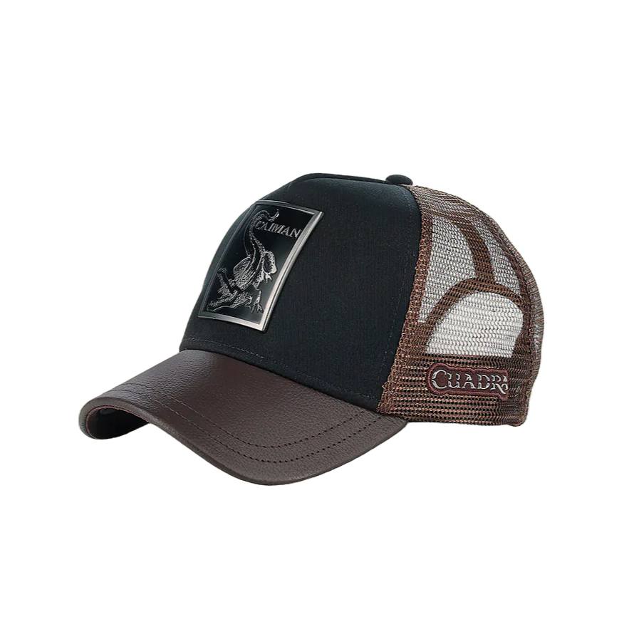 Cuadra Men's Caiman Patch Chocolate Cap CC117