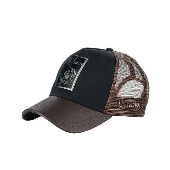 Cuadra Men's Caiman Patch Chocolate Cap CC117