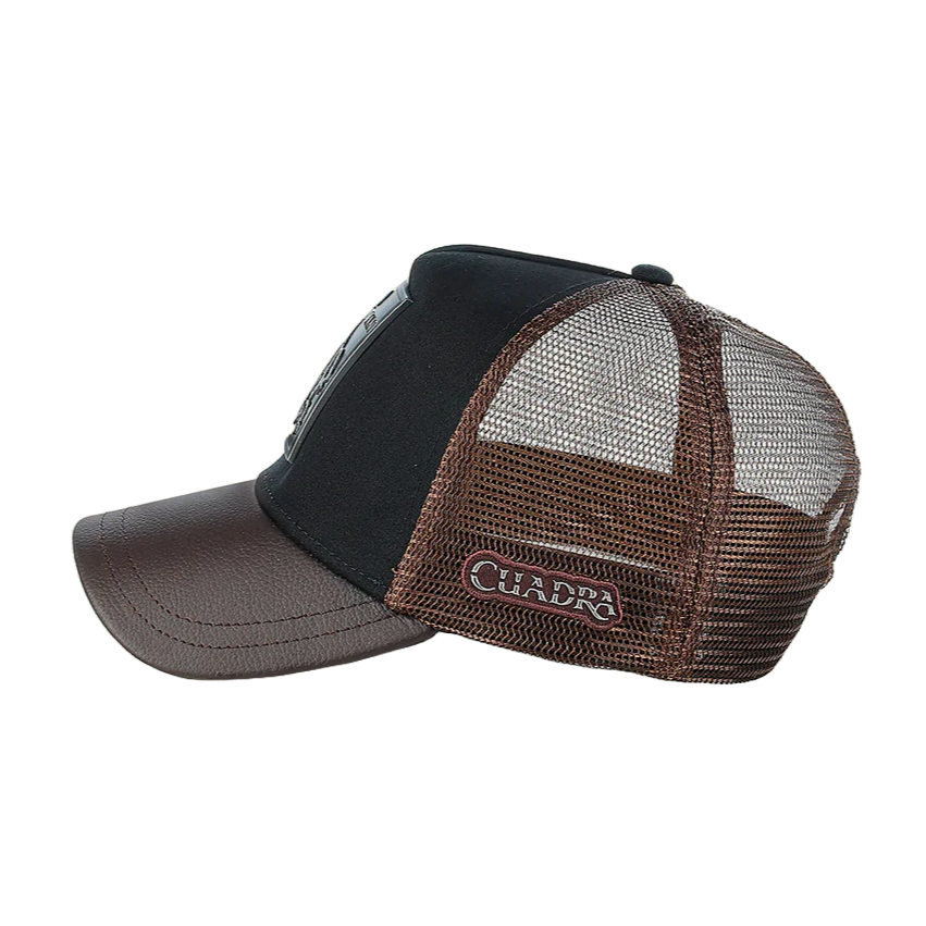 Cuadra Men's Caiman Patch Chocolate Cap CC117