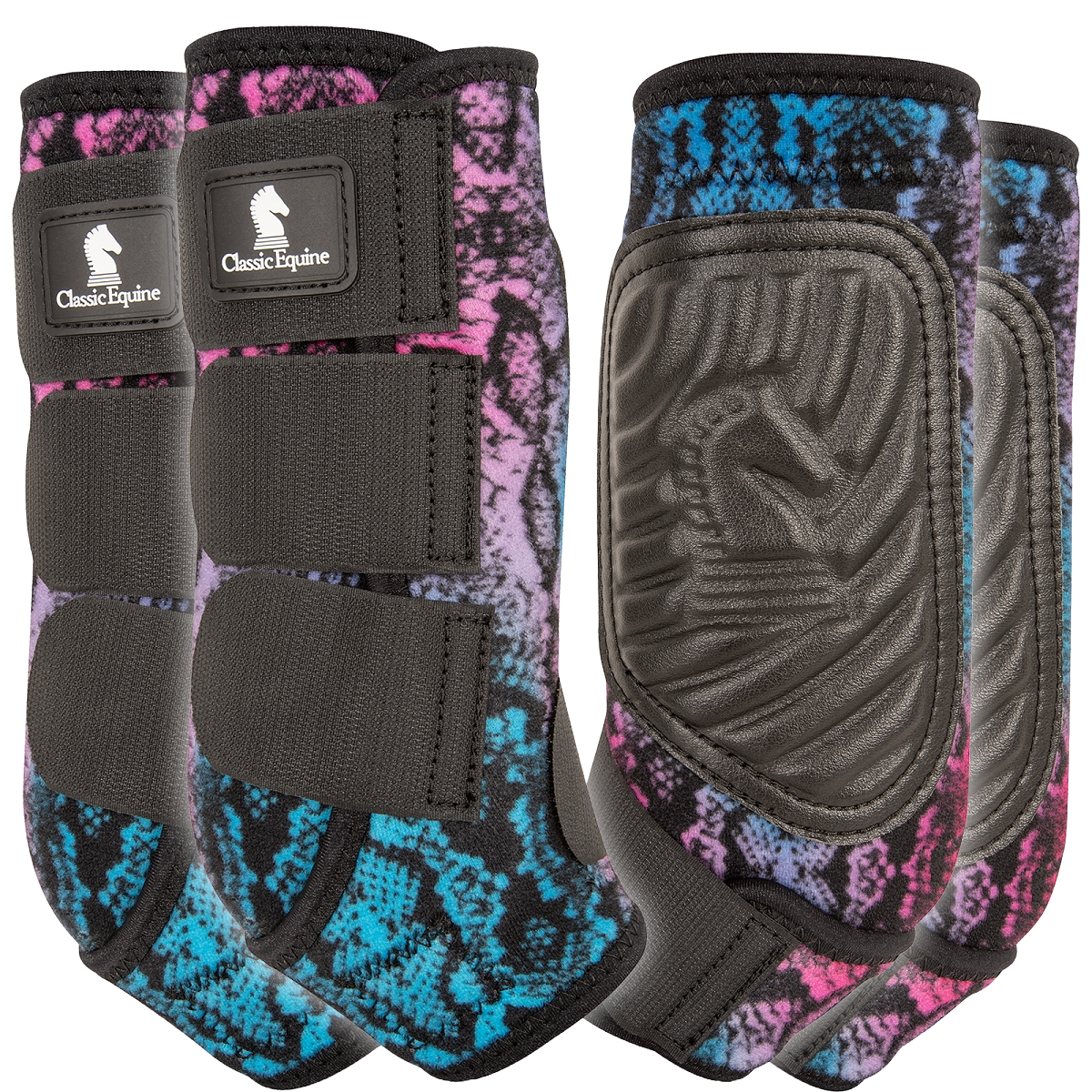 Classic Equine ClassicFit Front and Hind Sling Boots Poison