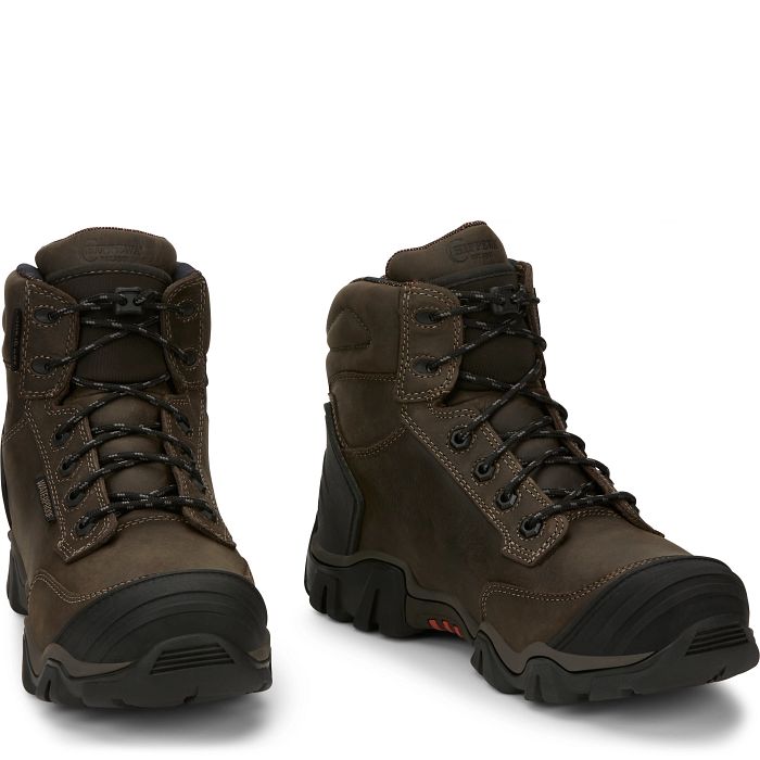 Chippewa Men's Cross Terrain Waterproof Nano Composite Toe Brown Boots AE5004