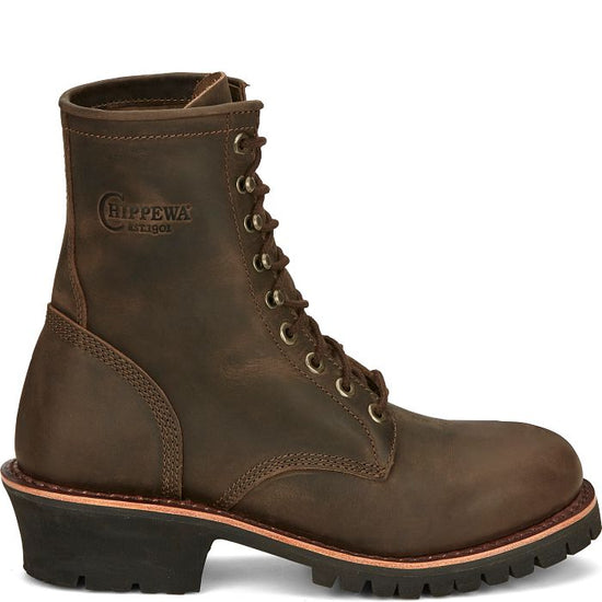 Chippewa Men's Classic 2.0 Logger Brown Leather Boots NC2090
