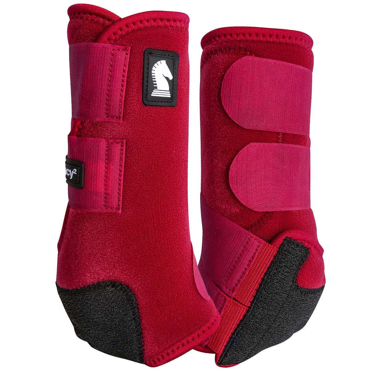 Classic Equine Legacy2 Front Support Boots Crimson