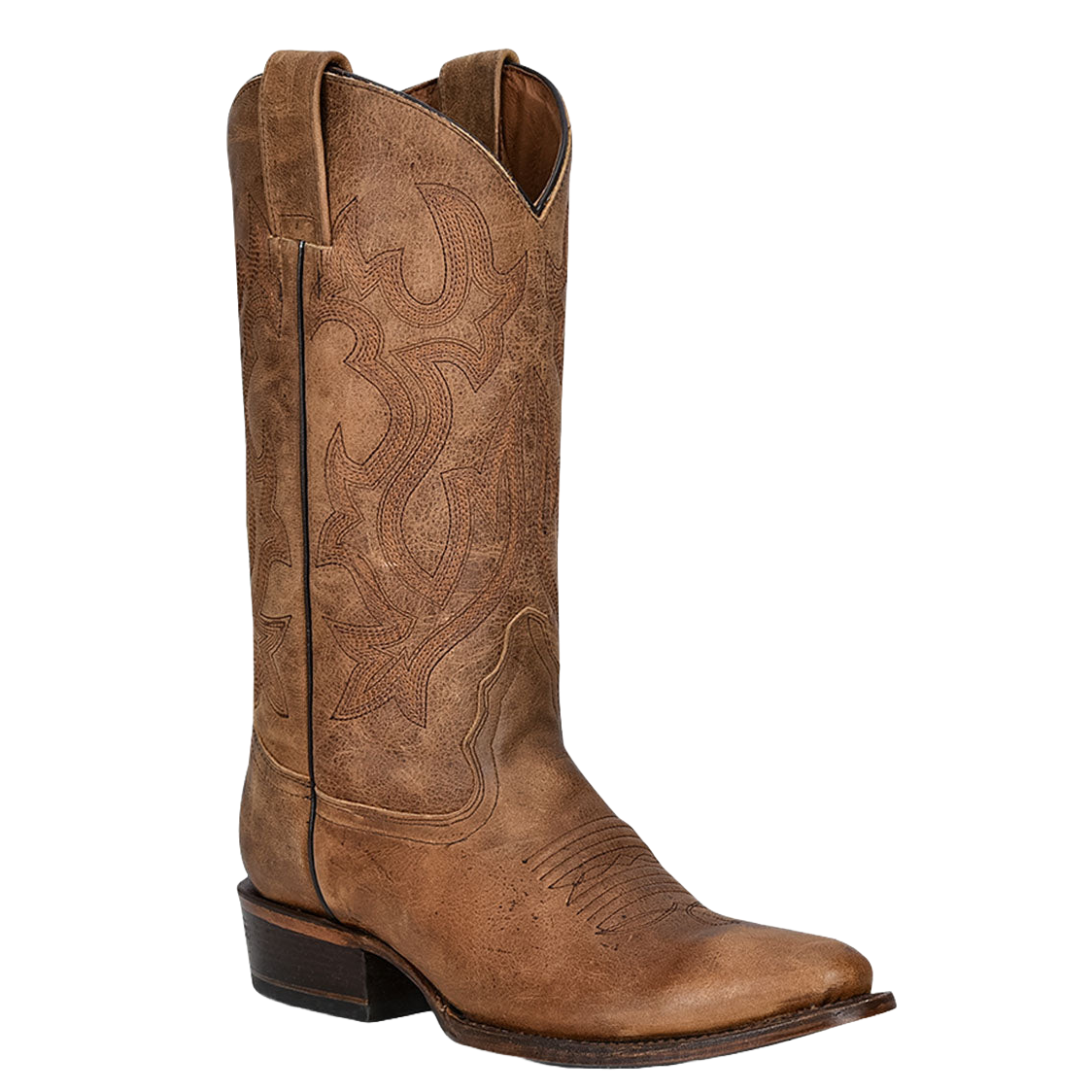 Circle G by Corral Men's Tan Brown Embroidery Round Toe Boots L5888