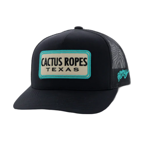 Hooey® Children's Cactus Ropes 5-panel Black Trucker Hat CR063-Y