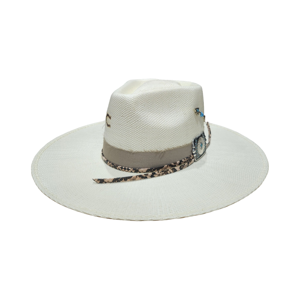 Charlie 1 Horse Ladies Spear Point Natural Straw Hat CSSPPO-034081 - Wild West Boot Store