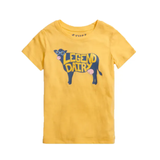 Cinch Toddler Girl's Legend Dairy Yellow T-Shirt CTK6851031