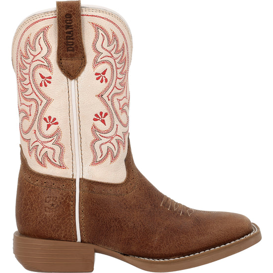 Durango Little Girl's Shyloh Metallic Peach & Tan Western Boot DBT0253C